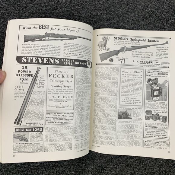 Vintage The American Rifleman Magazine July 1939 Sporting Hunting Firearms - Picture 5 of 11